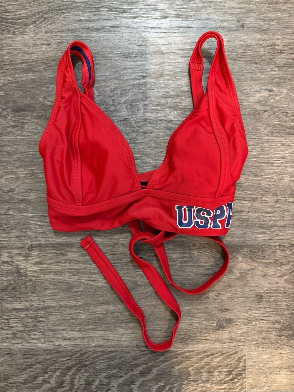 U.S. Polo Assn. Red Bikini Top